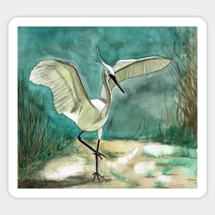 Egret Sticker